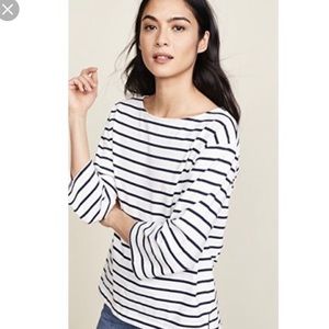 MADEWELL STRIP LONG SLEEVE TOP